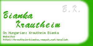 bianka krautheim business card